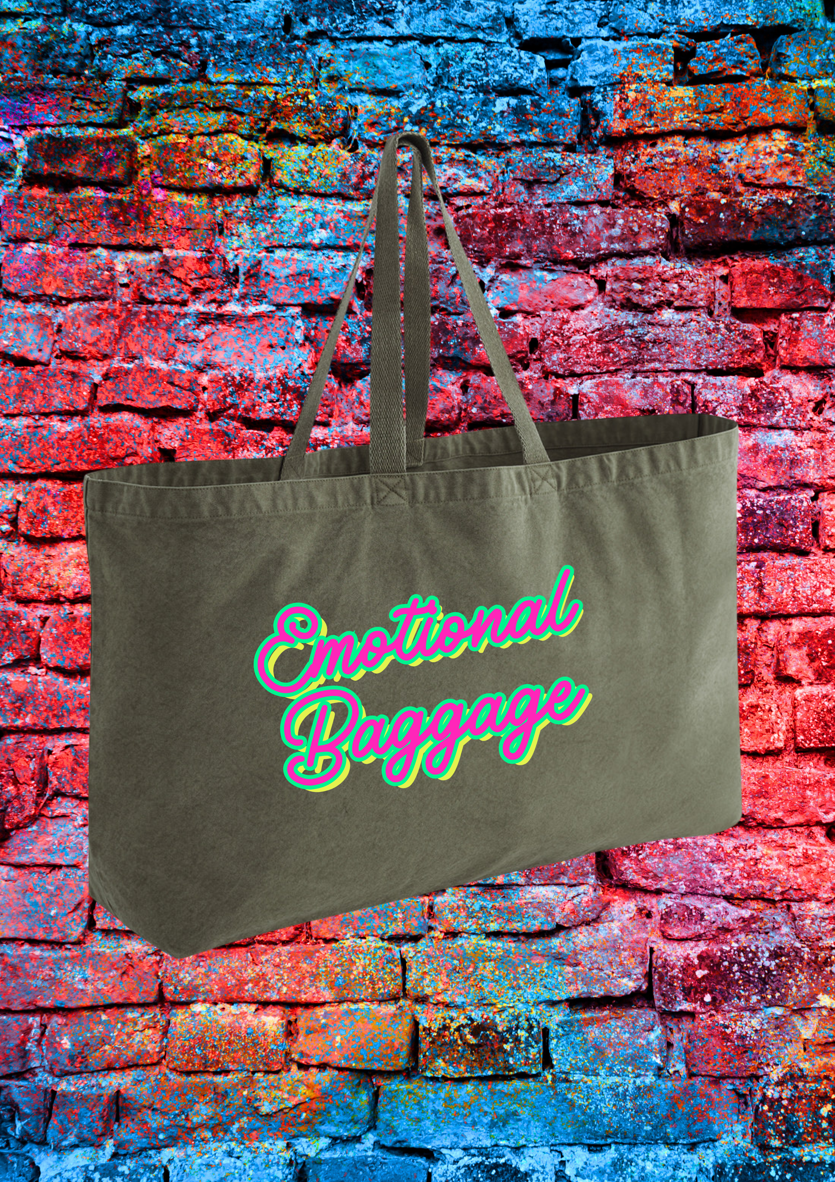 Emotional Baggage - Slouchy oversize Tote