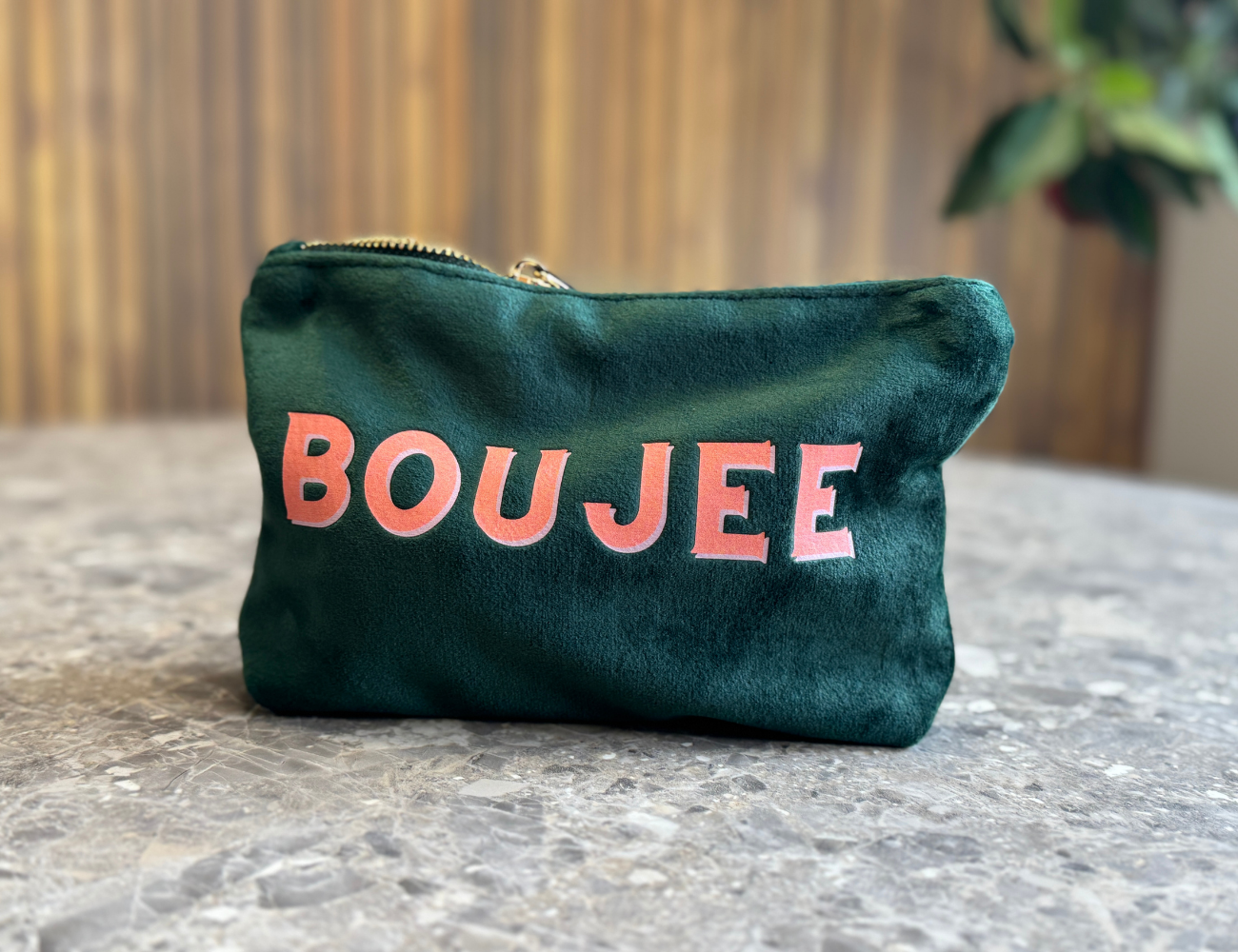 BOUJEE - Velvet Makeup & Toiletry Bag