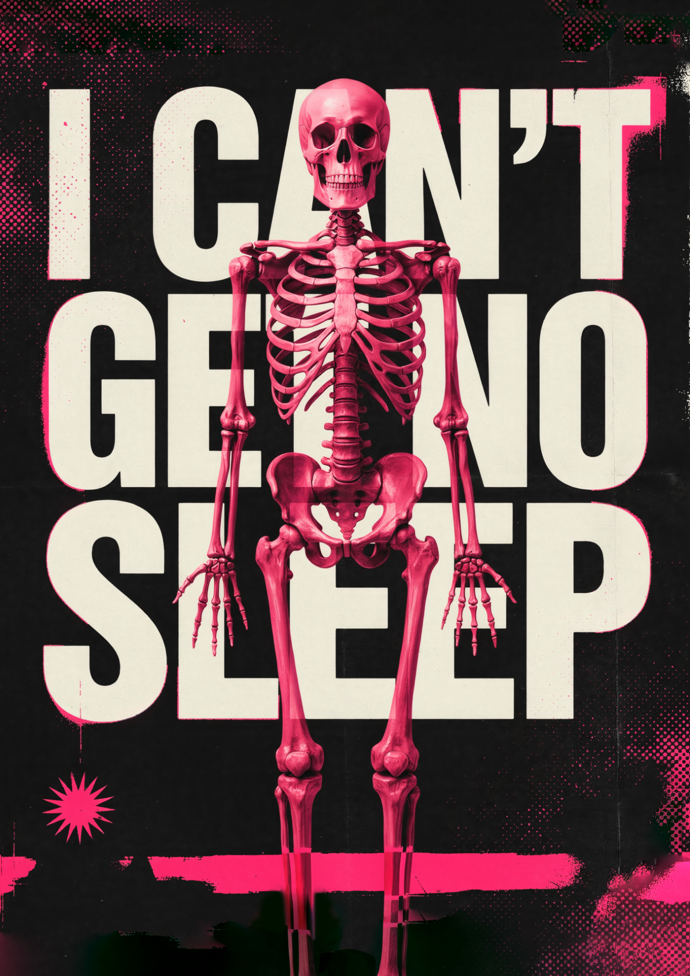 I Can't Get No Sleep - Art Print