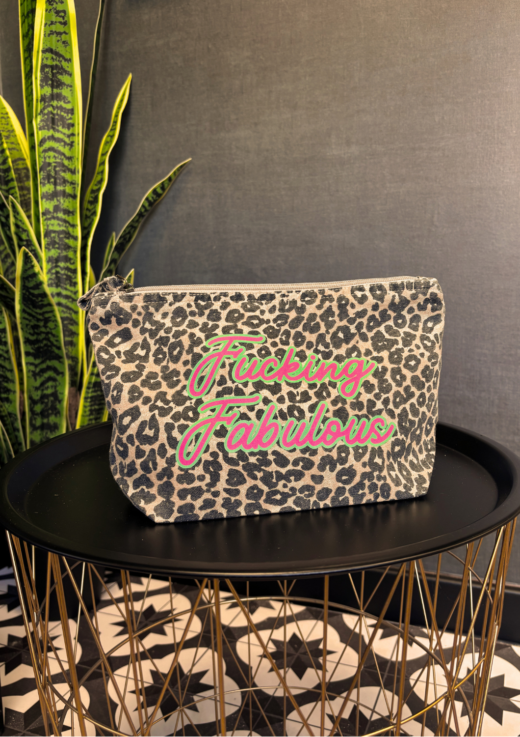 Fucking Fabulous - Leopard Accessory Pouch