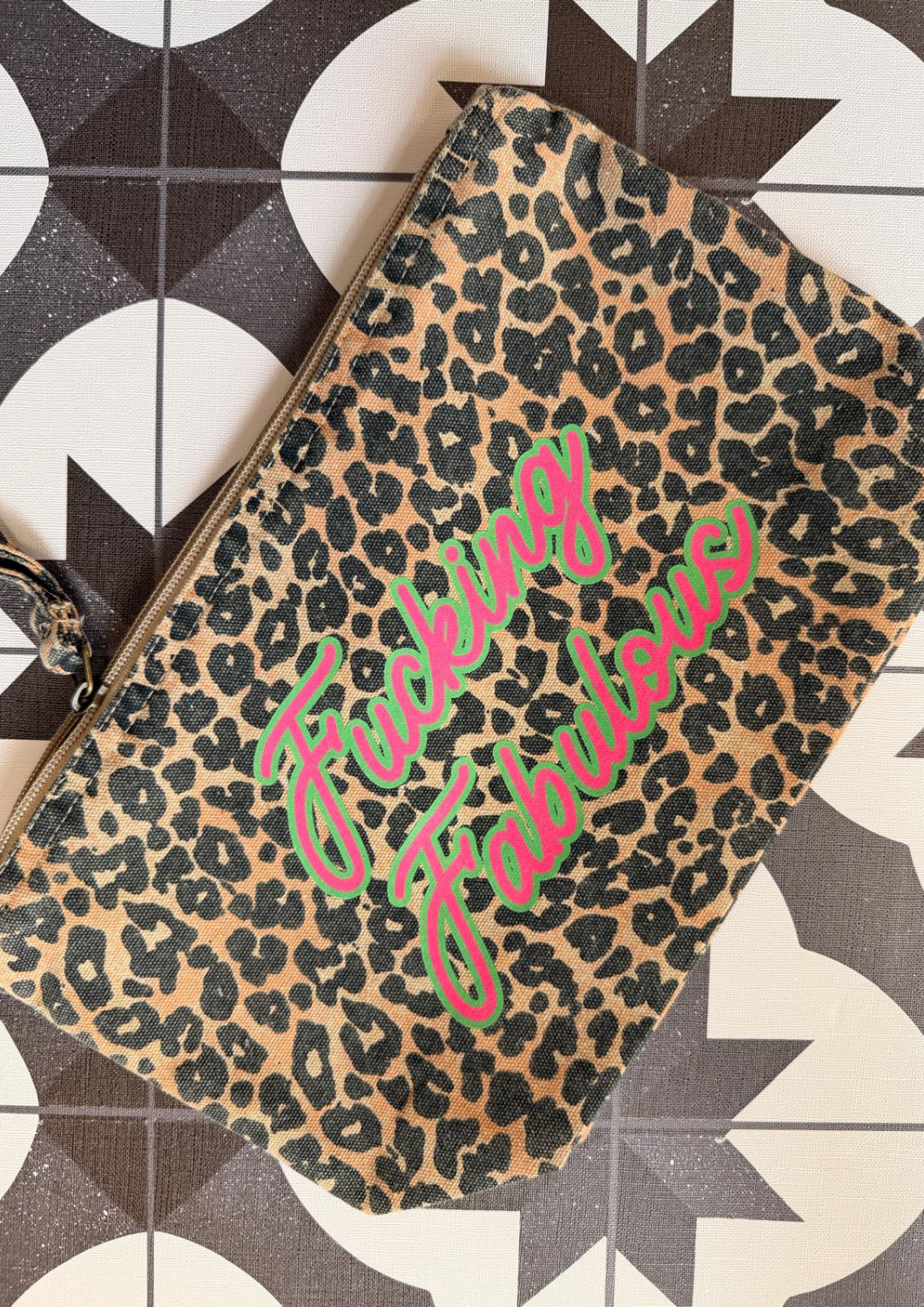 Fucking Fabulous - Leopard Accessory Pouch