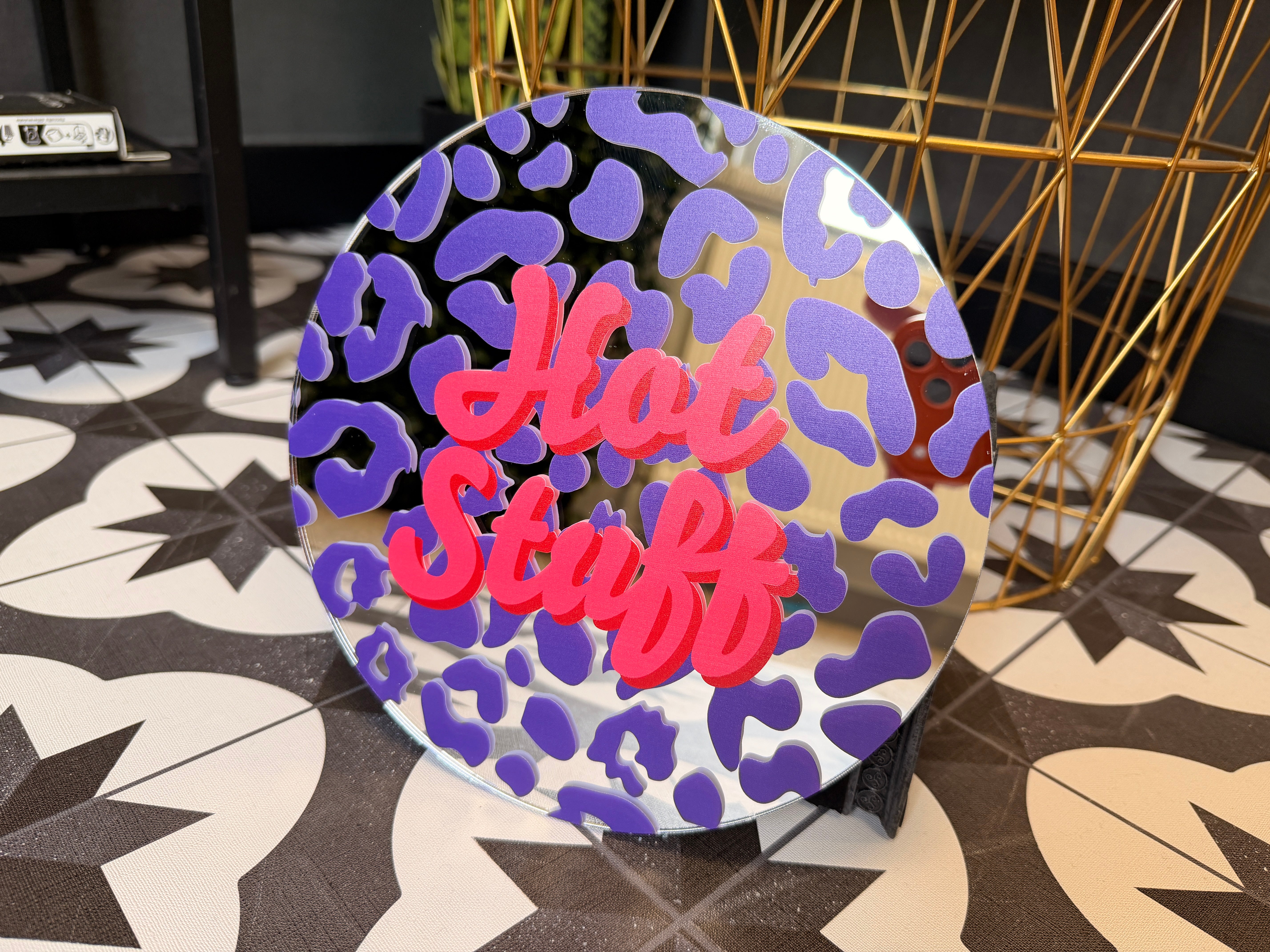 Hot Stuff Circular Mirror