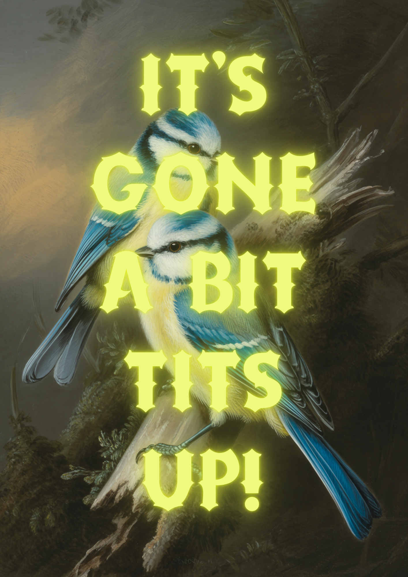 TITS UP - Art Print