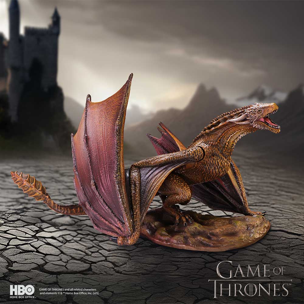 Game of Thrones Viserion Large Dragon Figurine ‑ 31.5cm — Unleash the Frostfire Fury