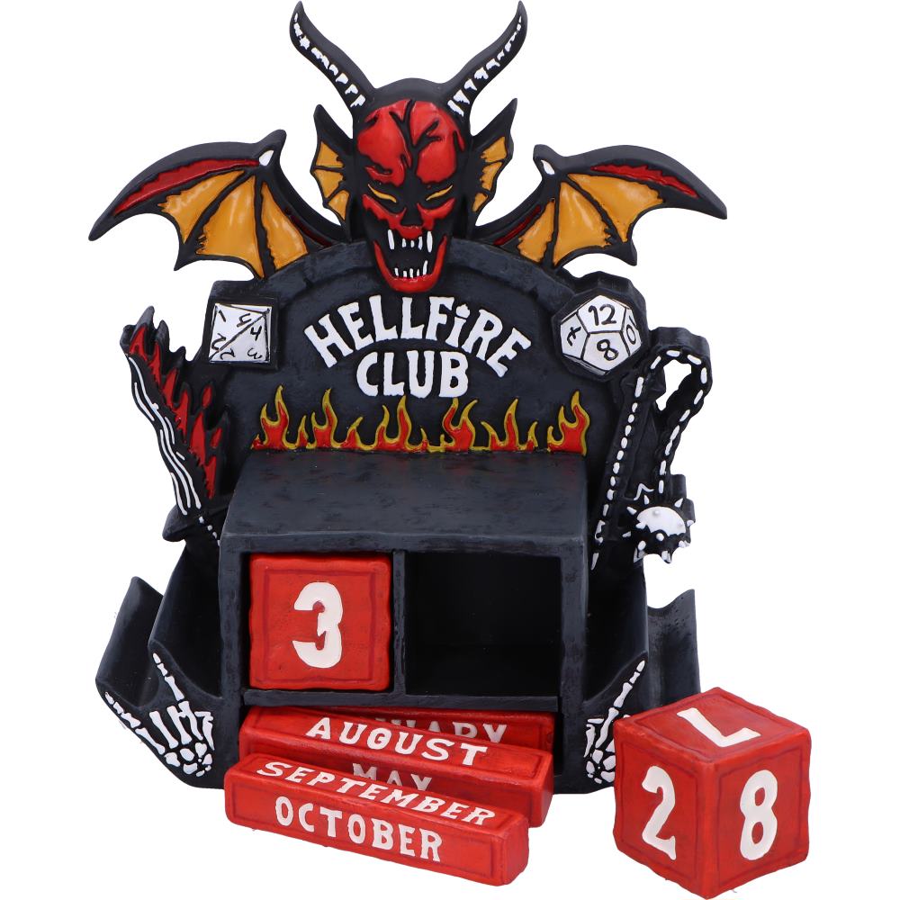 Stranger Things Hellfire Club Perpetual Calendar — Timekeeping with Retro Rebel Vibes 🎲🖤