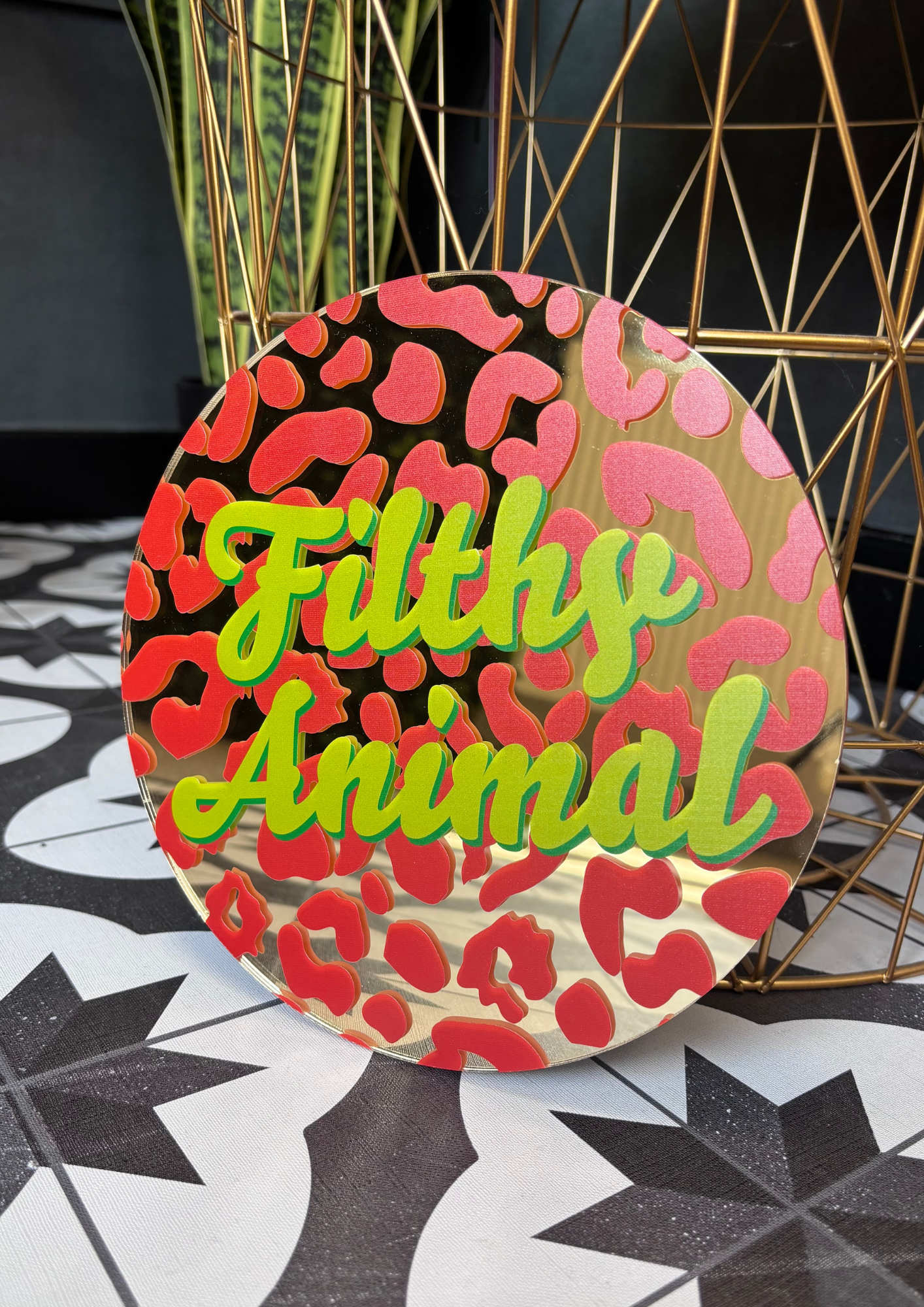 Filthy Animal Circular Mirror
